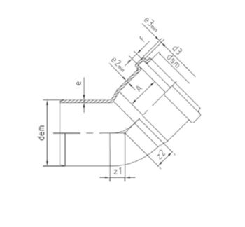 cumpără Cot PVC D.315 / 90°  BTN în Chișinău 