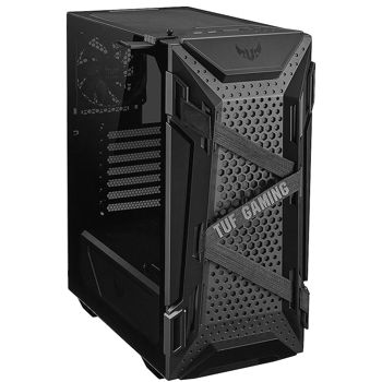 Case ATX Miditower ASUS TUF Gaming GT301 Black no PSU, 2x USB 3.1, Audio-out&Mic, Front: 3 x 120mm Addressable RGB DC Fans AURA Sync, Rear: 1 x 120mm DC Fan (carcasa/корпус)