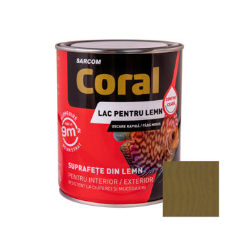 CORAL Lac pentru Lemn pe Baza de Apa 0,75 L, Olive 