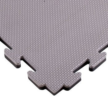 Татами мат Eva Puzzle 1х1 м, 2 см, 80 кг/м3 inSPORTline Sazegul 25874-1 black-grey (10246) 