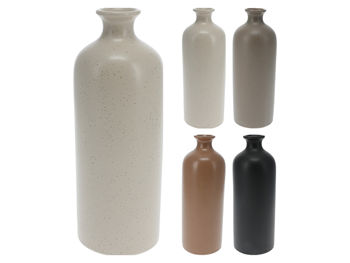 Vaza din ceramica "Damigeana" H22cm, D8cm, 4 culori 