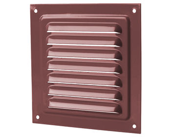 cumpără Grila ventilatie metal patrata 150 x 150 mm (cu plasa metalica) MVM 150s (maro)  VENTS în Chișinău 