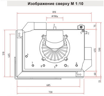 Каминная топка SCHMID EKKO W R/L 67(45)51 h (правосторонняя/левосторонняя) 