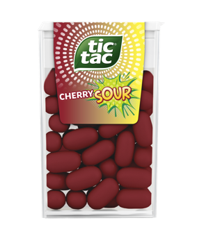 Drajeuri Tic Tac Cherry Sour, 18 g 