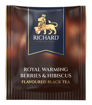 Чай Richard "ROYAL WARMING BERRIES & HIBISCUS" чай чёрный ароматизированный в формате 25 саш. 