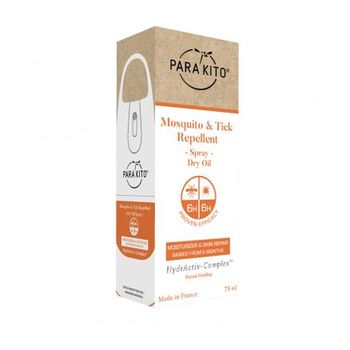 PARA'KITO защита от комаров и клещей с увлажняющим маслом 75ml,  (белый) 