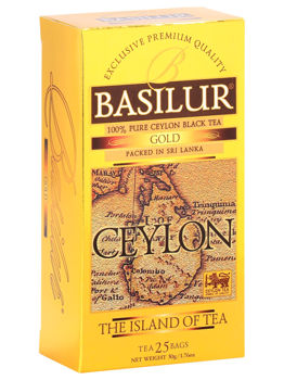 Ceai negru  Basilur The Island of Tea Ceylon  GOLD, 25*2g 