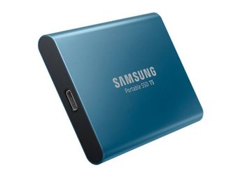 купить 500GB (USB3.1) Samsung Portable SSD T5 "MU-PA500B/WW", Blue (USB3.1/Type-C, R/W:540MB/s, 3D V-NAND) в Кишинёве 