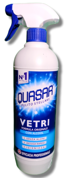 QUASAR VETRI con alcool профессиональный спрей для мытья стеклянных поверхностей, 650 мл 