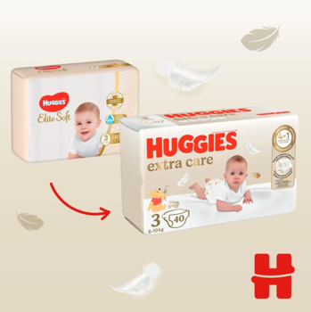 Подгузники Huggies Extra Care Mega  3 (6-10 кг), 72 шт 