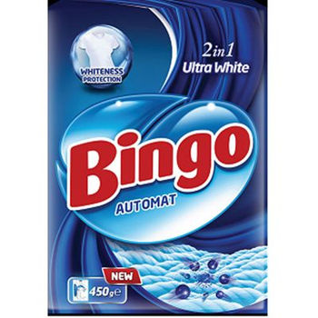 Стиральный порошок Bingo для белых вещей 450г 