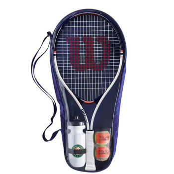 Набор для большого тенниса (ракетка + 2 мяча + бутылка + чехол) Wilson Roland Garros Elite Kit 25 WR070310 (8185) 