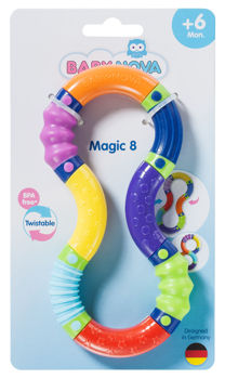 купить "Baby-Nova" Игрушка для прорезывания зубов - Magic 8, от 6 мес., без BPA, 1 шт. (31150) в Кишинёве 