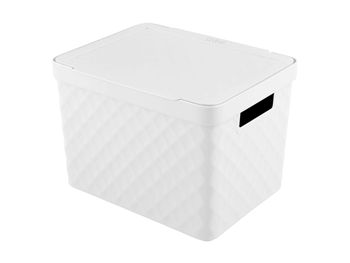 Container cu capac Kubica 51l , alb 
