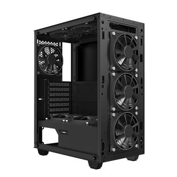 Case ATX GAMEMAX Draco XD, w/o PSU, 4x120mm ARGB fans. ARGB HUB, TG, Dust Filter, USB 3.1, Black 