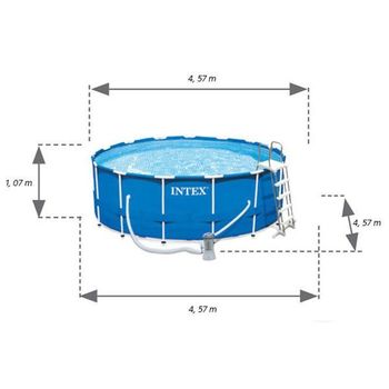 cumpără Intex Piscină cu сadru metalic, 366 x76cm în Chișinău 