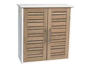 Dulap 1 compartiment Tendance Stockholm 52X22X55cm, cu 2 usi , MDF/bambus 