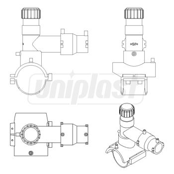 купить Седловой тройник e/f ф.160 x 50 Duo-Bloc KIT PE100 SDR11 +GF+ в Кишинёве 