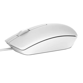 Mouse Dell MS116, Optical, 1000dpi, 3 buttons, Ambidextrous, White, USB 