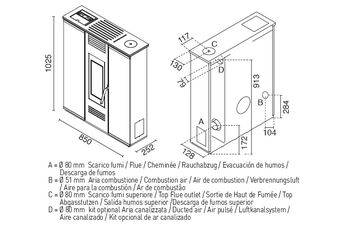 Soba pe peleți - PETRA 11 kW 