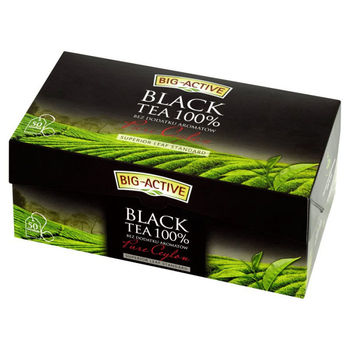 Ceai negru Big Active Pure Ceylon, 50 plicuri 