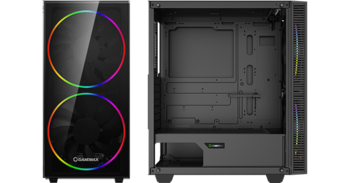 купить Case ATX GAMEMAX Black Hole, w/o PSU, 2x200mm ARGB fans, PWM hub,Transparent panel, USB3.0, Black в Кишинёве 