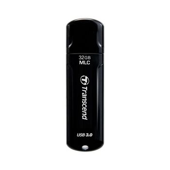 32GB USB3.1 Flash Drive Transcend "JetFlash 750", Black, Endurance MLC (R/W:130/30MB/s) 