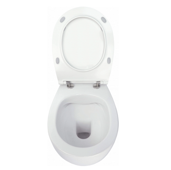 Унитаз подвесной WC WHITE MATT SENTIMENTI CLEAR RIMLESS с крышкой soft close 