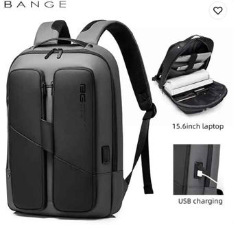 cumpără Rucsac urban Bange BG-7238 cu USB impermeabil gri 30l în Chișinău 