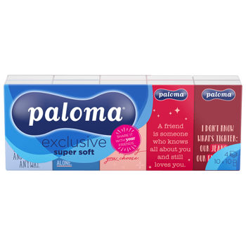 Paloma Exclusive Friends, носовые платки 4 слоя (10шт) 