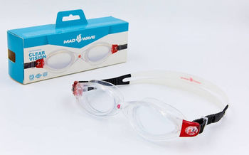 Очки для плавания Mad Wave Clear Vision CP Lens red (1552) 