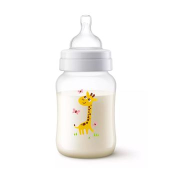 SCF821/12 Philips Avent Детская бутылочка Anti-colic, 260 мл, соска с медленным потоком, от 1 месяца 