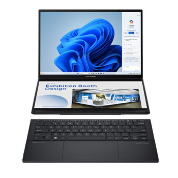 Laptop 14 ASUS ZenBook Duo OLED UX8406MA, Intel Core Ultra 9 185H 3.8-5.1Ghz/32GB LPDDR5X/SSD 1TB PCIE G4/Intel Arc Graphics/WiFi 6E 802.11ax/BT5.3/HDMI/FHD cam/Illum. Keyb./14 Touchscreen FHD OLED 400nits (1920x1200)/Windows 11 Home UX8406MA-QL141W