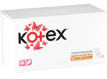 купить Ежедневные прокладки Kotex Normal, 56 шт. в Кишинёве 