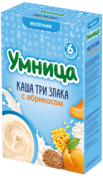 cumpără Umnitsa terci din 3 cereale cu lapte și caise, 6+ luni, 200 g în Chișinău 