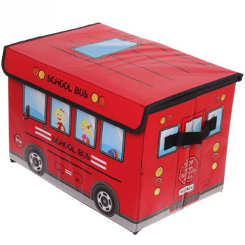 Coș de jucării „School Bus” Red 