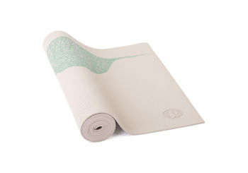 Covoras pentru yoga  Leela Collection white Leaves 