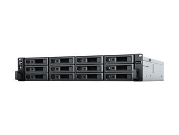 SYNOLOGY "RS2423RP+",12-bay, 4-core AMD Ryzen 3.35-3.6Ghz, 8Gb*1+1Slot, 1x10GbE, 2x1GbE, PCIe, 2xPSU 