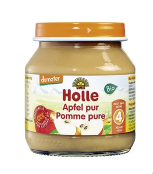 Holle piure de mere (4 luni+) 125g 