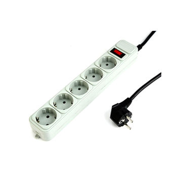 Фильтр импульсных помех Gembird Surge Protector SPG3-B-15C, 5 Sockets, 4.5m, up to 250V AC, 16 A, safety class IP20, Grey (Priza cu protectie - prelungitor/basic surge protection)