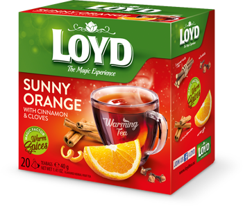 купить LOYD Warming Tea Sunny Orange with Cinnamon & Cloves, 20 пак в Кишинёве 