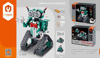 8029, iM.Master Bricks: R/C 3 in 1 Robot With Programming. Controller & APP control. 
