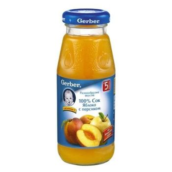 купить Gerber сок яблоко - персик c 5 меc. 175мл в Кишинёве 