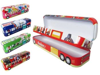 Penar din metal "Disney" 20X6X6cm, Bus, 2-ua nivele 