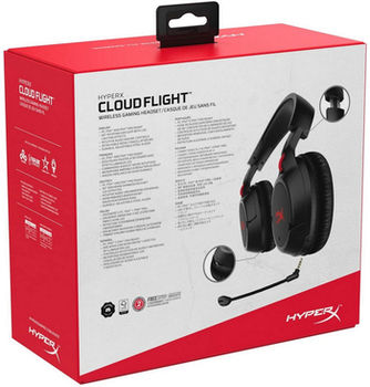 Wireless Gaming Headset HyperX Cloud II, 53mm driver, 60 Ohm, 15-20000hz, 7,1, 104db, 309g., 2.4Ghz 