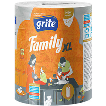 GRITE - Prosop de bucatarie 2str Family XL, 1 rola, 45m 