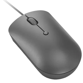 Lenovo 540 USB-C Compact Wired Mouse  (Storm Grey) 
