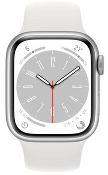Apple Watch 8 45mm GPS (MP6N3), Aluminium Silver 