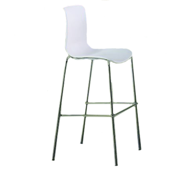 купить Барный стул, 540x520x1120 мм, белый в Кишинёве 