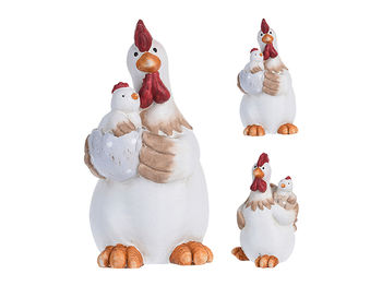 Сувенир пасхальный "Курица с цыпленком" 19cm 